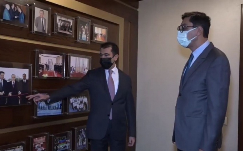 Nazir milli komanda üzvləri ilə görüşdü