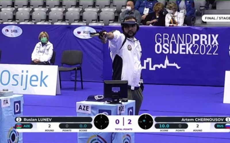 Azərbaycanın güllə atıcısı Qran-pridə yenə medal qazandı