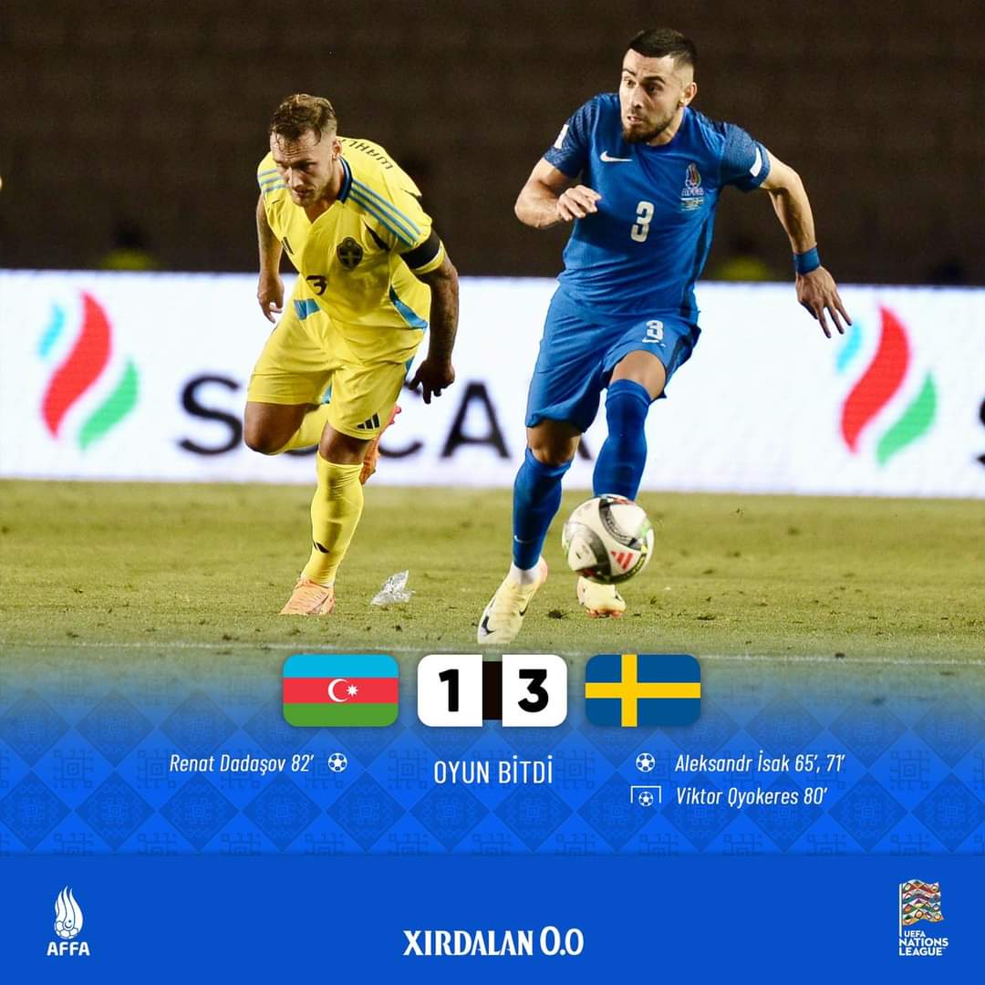 Azərbaycan - İsveç: VİDEOİCMAL