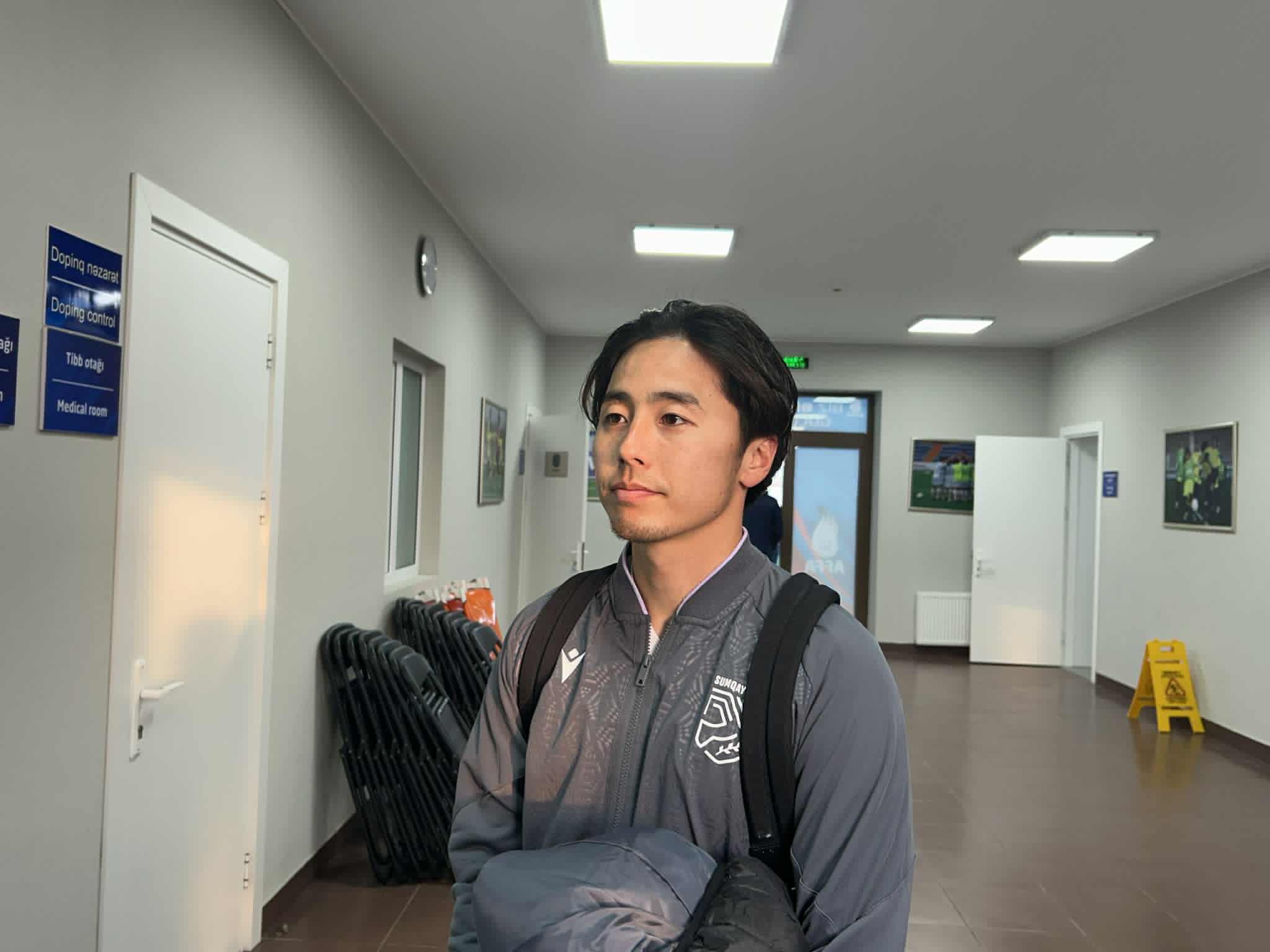 "Sumqayıt"ın yaponu: "Son dəqiqələrdə oyuna daxil olan oyunçular xarakter göstərdilər"