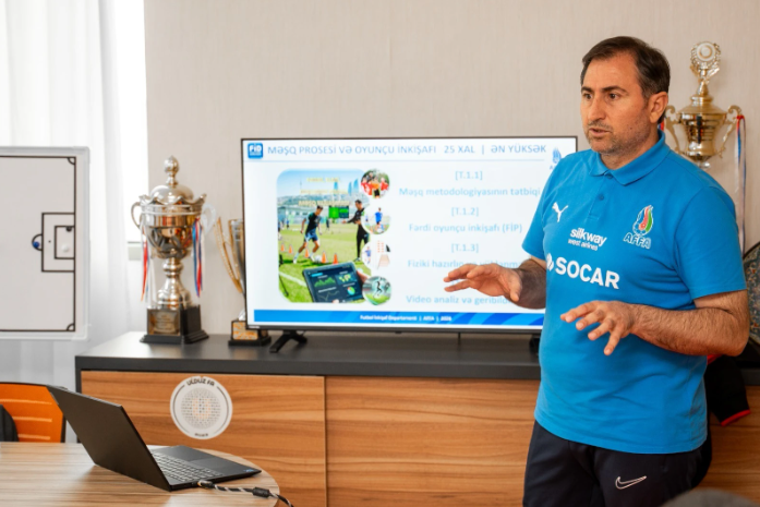 Futbol akademiyalarında növbəti təlimlər keçirilib