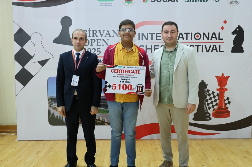 "Shirvan Open 2025" beynəlxalq şahmat festivalının qalibləri müəyyənləşib