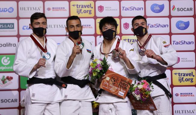 Azərbaycan cüdoçuları Bakıdakı ”Böyük dəbilqə”nin ilk günündə 3 medal qazandılar