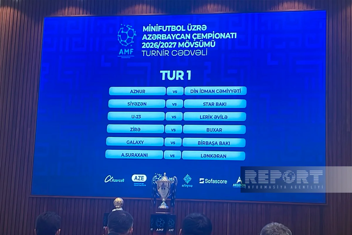 Minifutbolda I turun püşkü atılıb