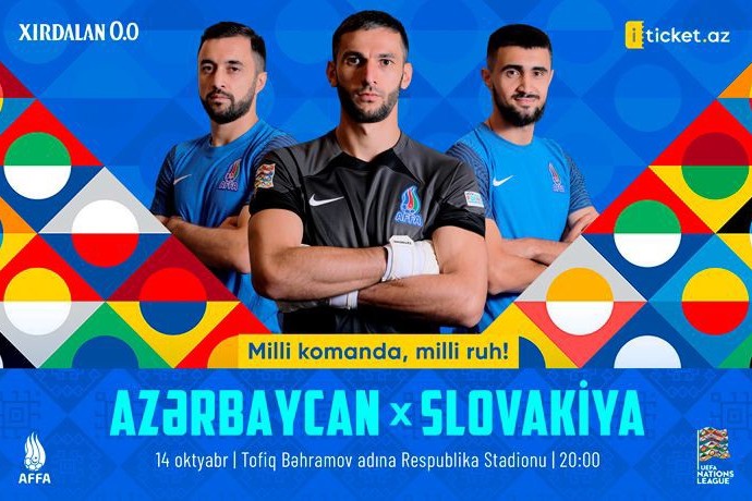Azərbaycan – Slovakiya oyununun biletləri satışa çıxarılıb