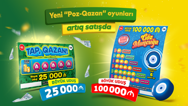 Yeni “Poz-Qazan” oyunları - “Tap, Qazan” və “Gözmuncuğu” satışa çıxarıldı