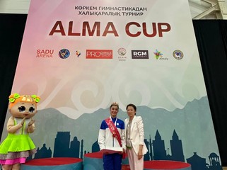 Gimnastlarımız Almatıda 3 medal qazanıb