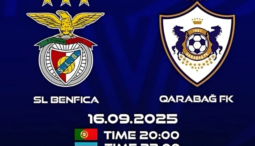 UEFA-dan "Benfika" - "Qarabağ" oyununun statistikası