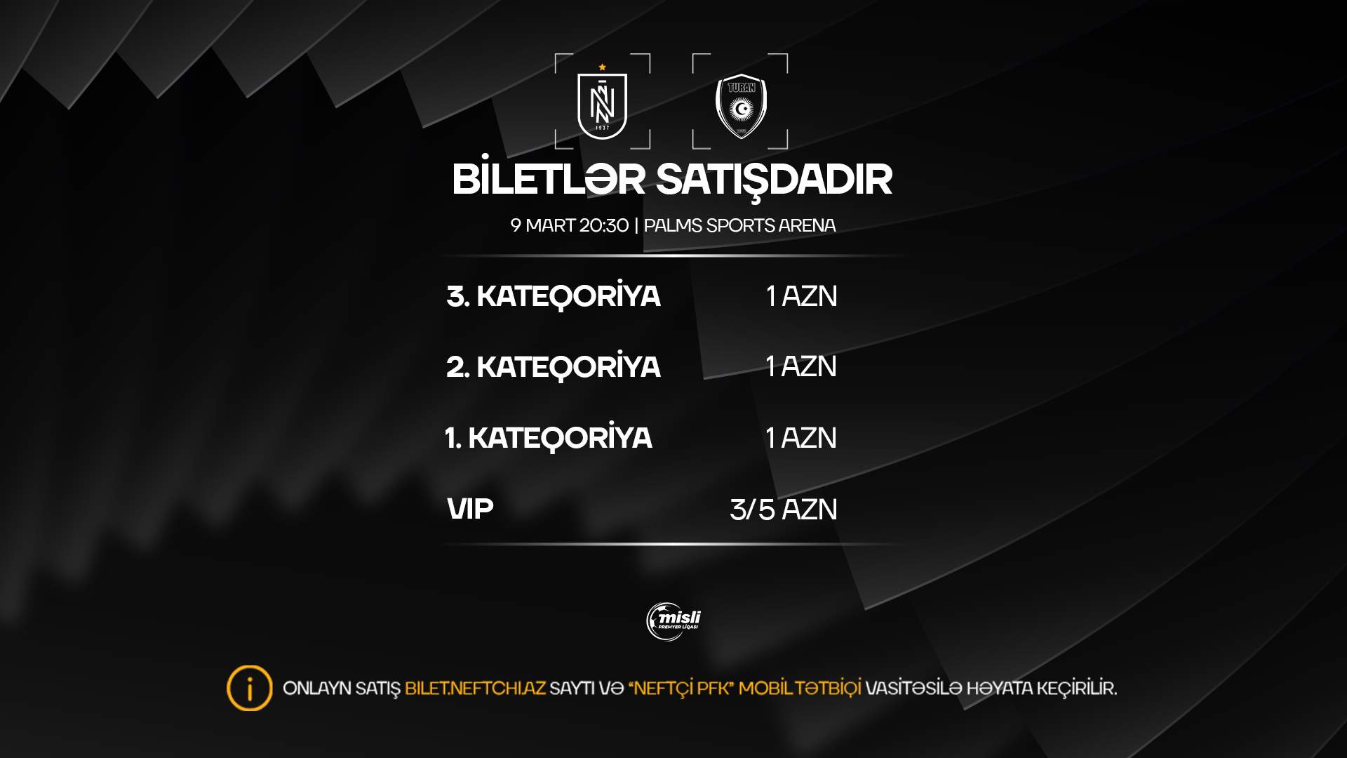 "Neftçi" biletlərin qiymətində endirim etdi