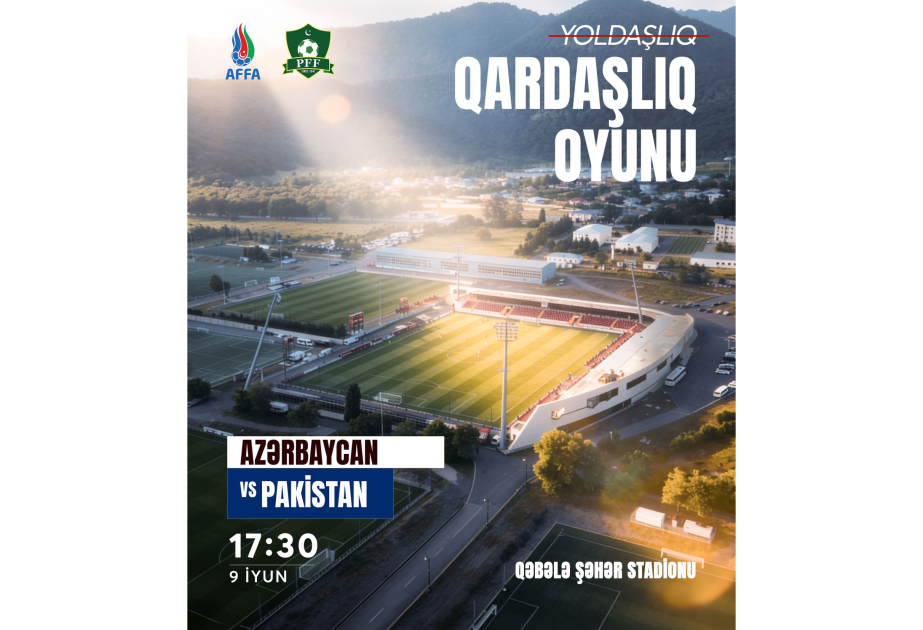 Azərbaycanın U-20 millisi Qəbələdə Pakistan yığması ilə qarşılaşacaq
