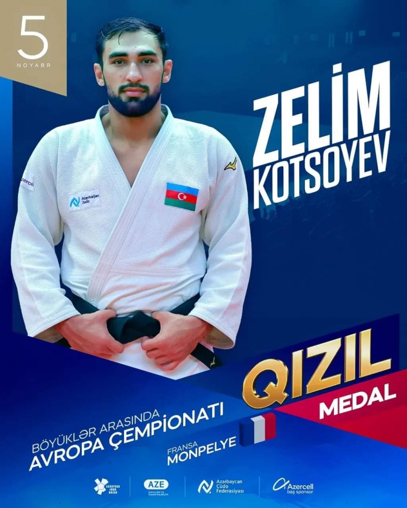 Daha bir cüdoçumuz Avropa çempionu oldu 