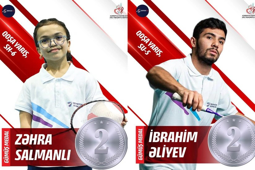 Parabadmintonçularımızdan Avropa çempionatında 2 medal