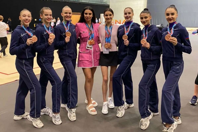 Azərbaycan gimnastları Pamplonada bürünc medal qazandılar