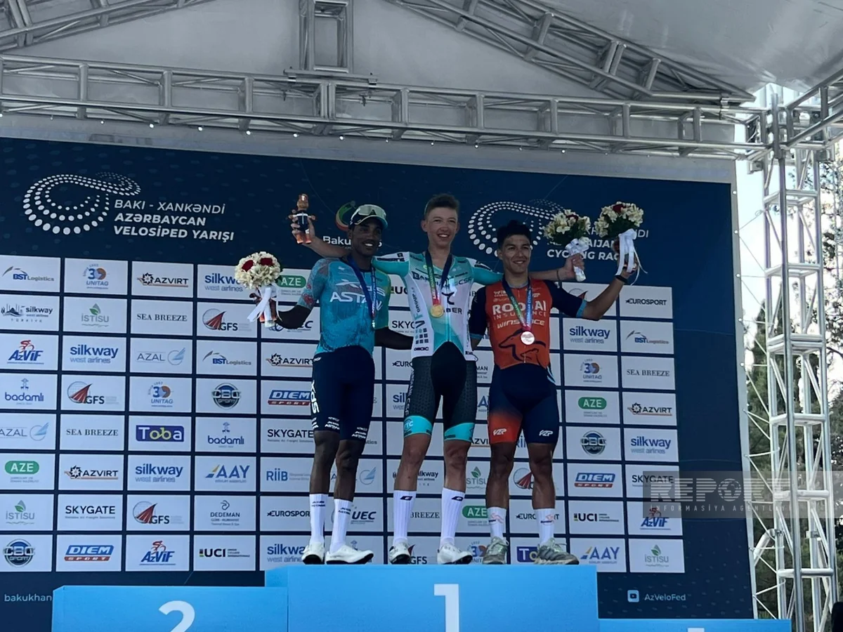 "Bakı–Xankəndi" Azərbaycan velosiped yarışının dördüncü mərhələsinin medalçıları mükafatlandırılıb