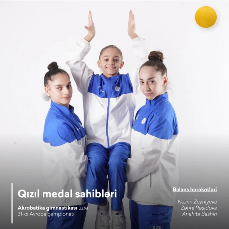 Azərbaycanın 3 gimnastı Avropa çempionu oldu