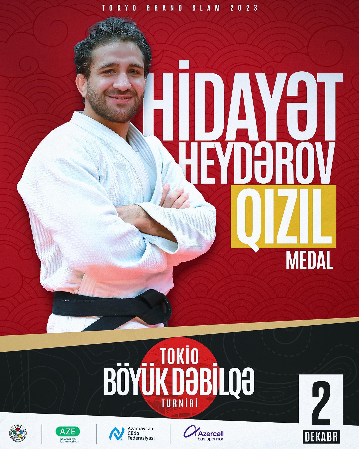 Heydərov Yaponiyada çempion oldu