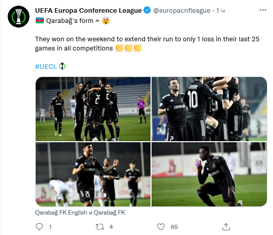 UEFA yenə “Qarabağ”dan yazdı