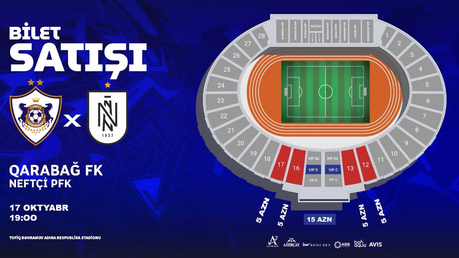 “Qarabağ” – “Neftçi”: biletlər satışda
