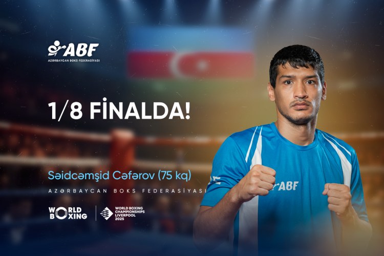Azərbaycan boksçusu dünya çempionatında 1/8 finala yüksəldi