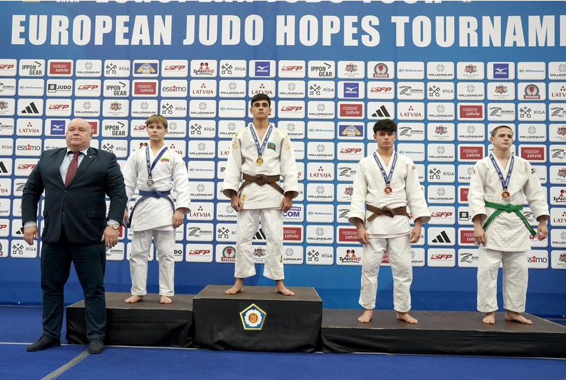 Azərbaycan cüdoçuları Riqada keçirilən turnirdə 4 medal qazanıblar