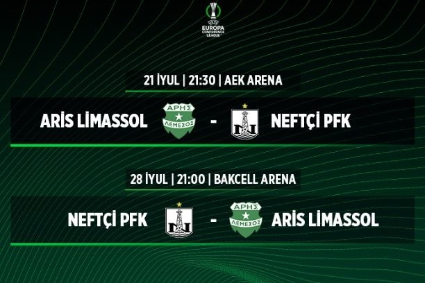 "Neftçi"nin "Aris"lə matçlarının vaxtı açıqlandı