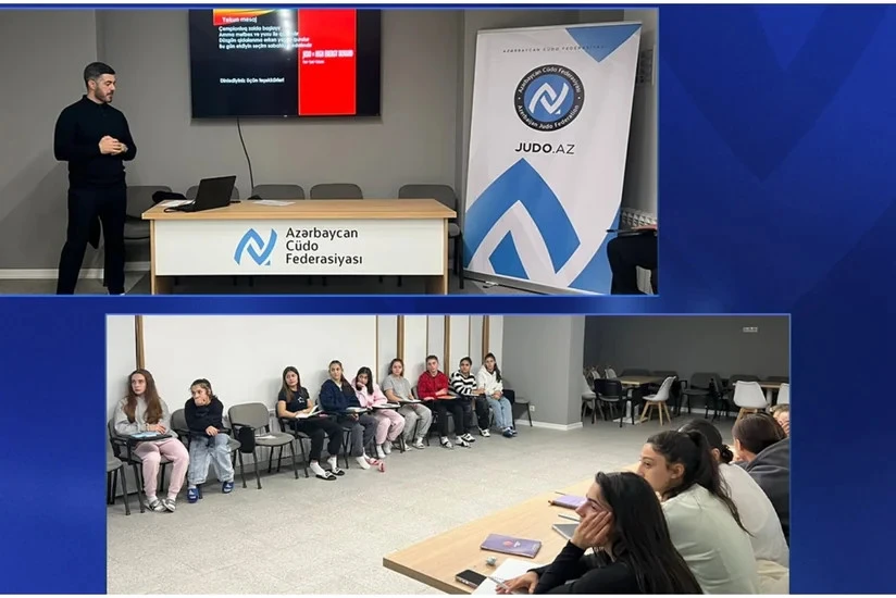 Azərbaycanın cüdo millisinin üzvlərinə seminar keçirilib
