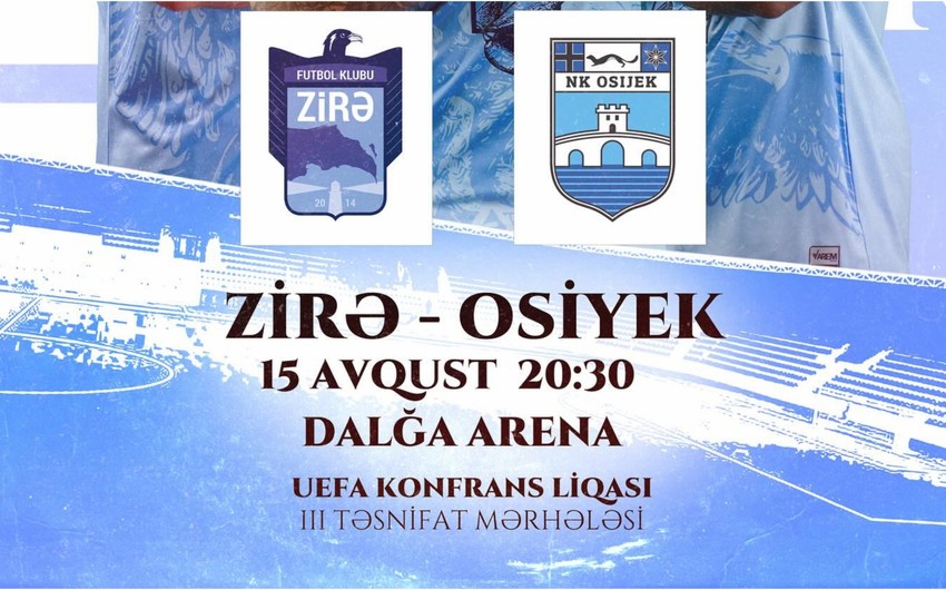 "Zirə" - "Osiyek" matçının biletləri satışa çıxarılıb