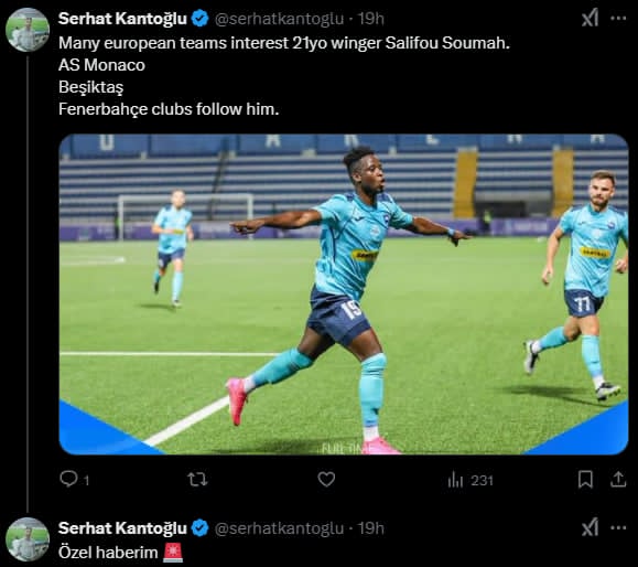 "Zirə"nin futbolçusu Fransa və İstanbul nəhənglərinin diqqətini cəlb edib