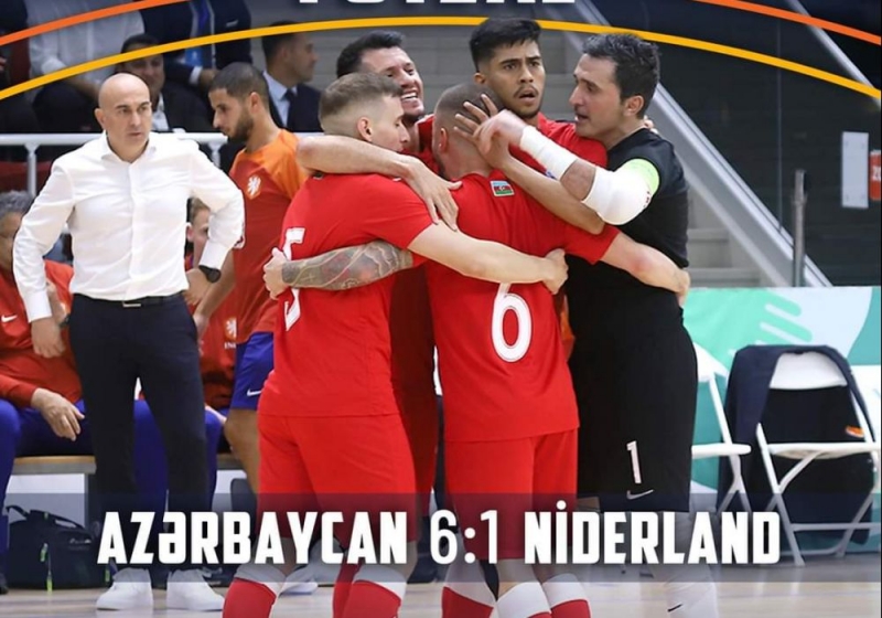 Azərbaycan Niderlandı belə darmadağın etdi - VİDEO