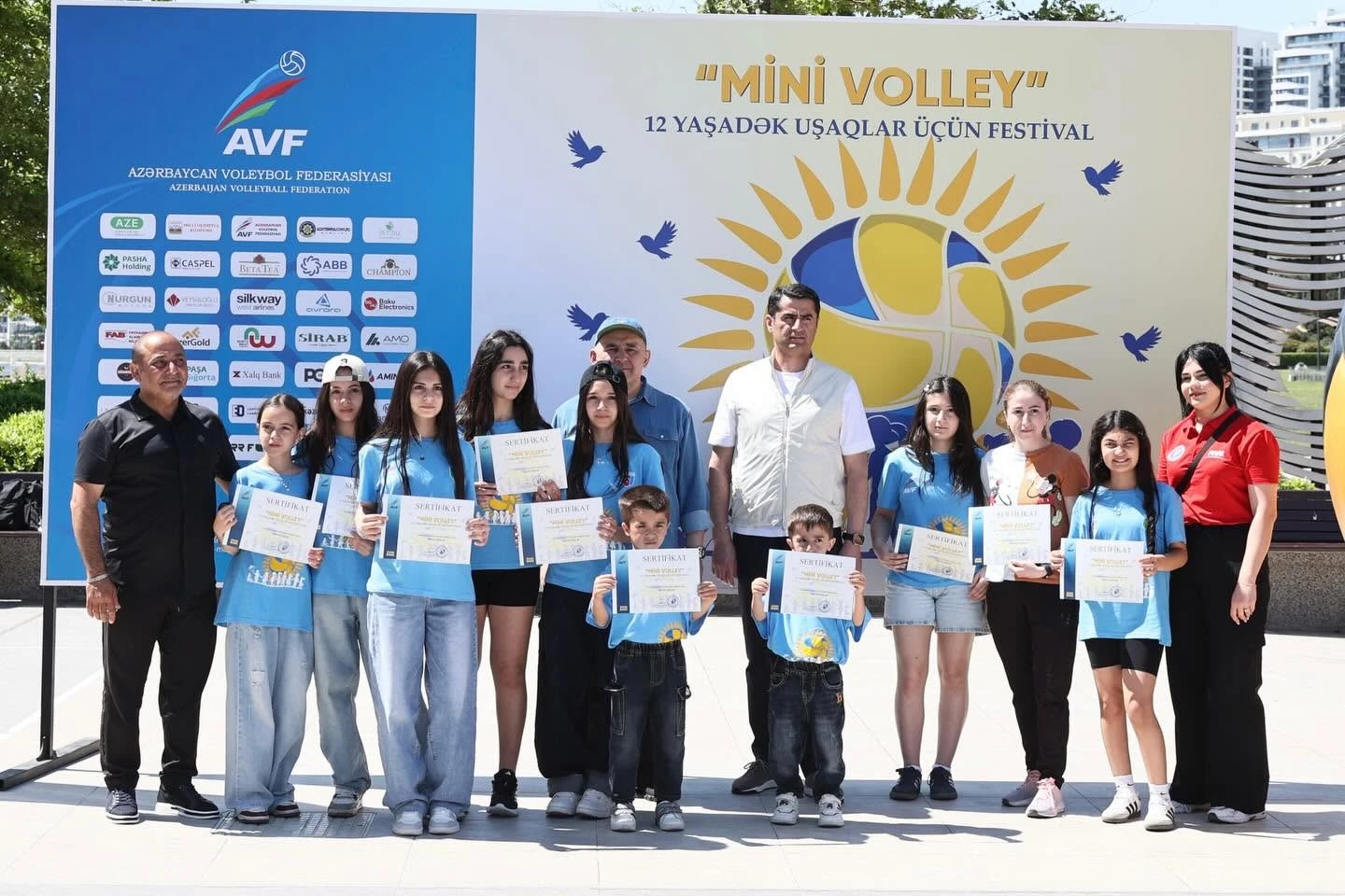 12 yaşadək uşaqlar arasında “Mini Volley” festivalı keçirilib