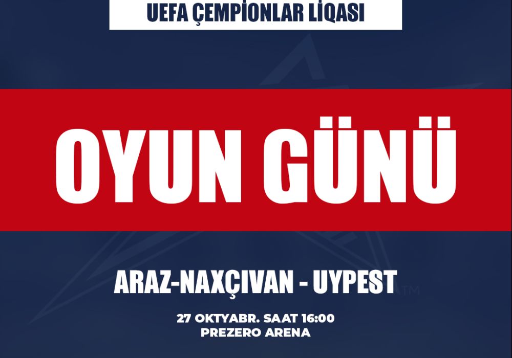 "Araz-Naxçıvan" Çempionlar Liqasında ilk oyununa çıxır