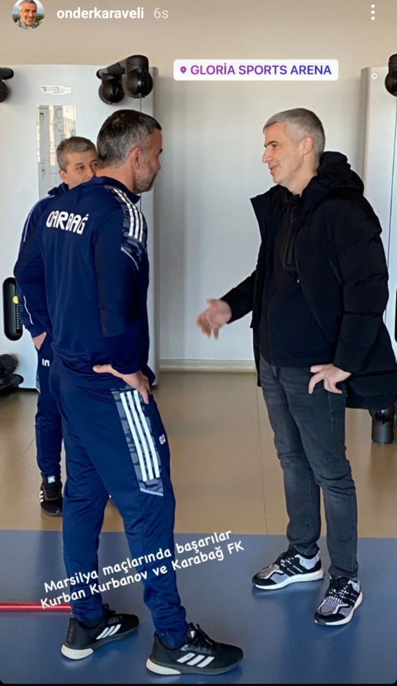 "Beşiktaş"ın baş məşqçisi Qurban Qurbanovla görüşdü, fotonu paylaşdı: "Tam təsadüf olub"