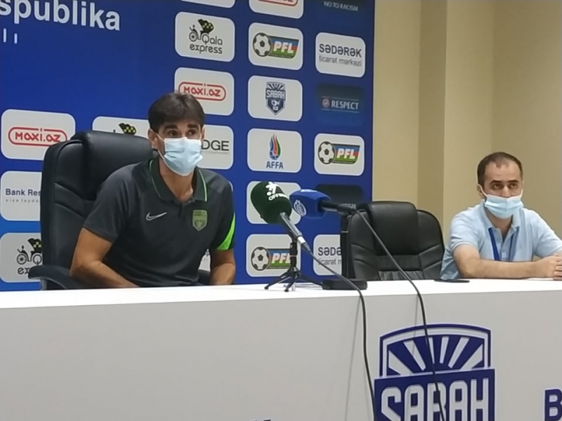 "Keşlə"yə qarşı ilk hissədəki oyun Qomezə ümid verir: "Buraxmayacağımız bir qolu qapımızda gördük"