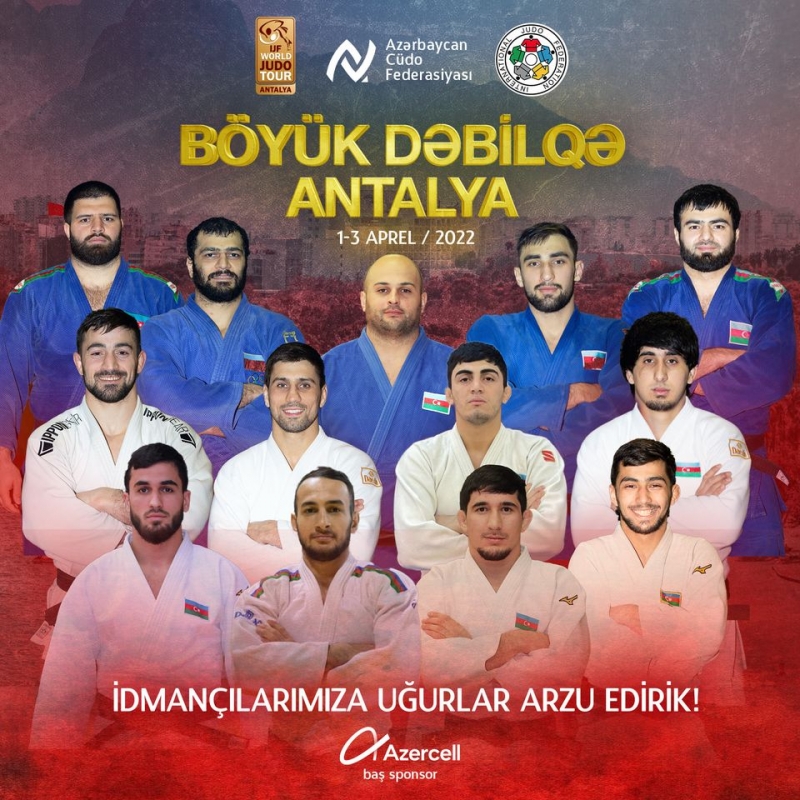 Azərbaycan millisi Türkiyəyə 17 cüdoçu ilə yollanacaq