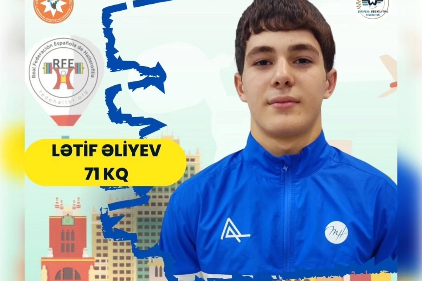 Azərbaycanlı ağırlıqqaldıran bir qızıl və bir gümüş medal qazanıb