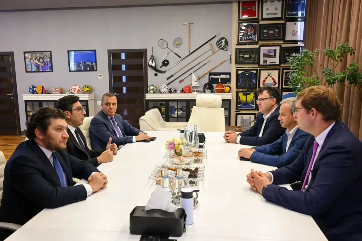 Fərid Qayıbov FIDE nümayəndə heyəti ilə görüşüb