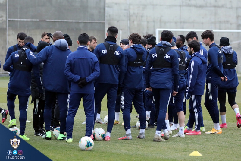 "Qarabağ" günü tək məşqə başa vurdu