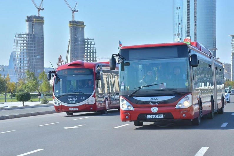 Bu gün paytaxtda pulsuz avtobuslar fəaliyyət göstərəcək