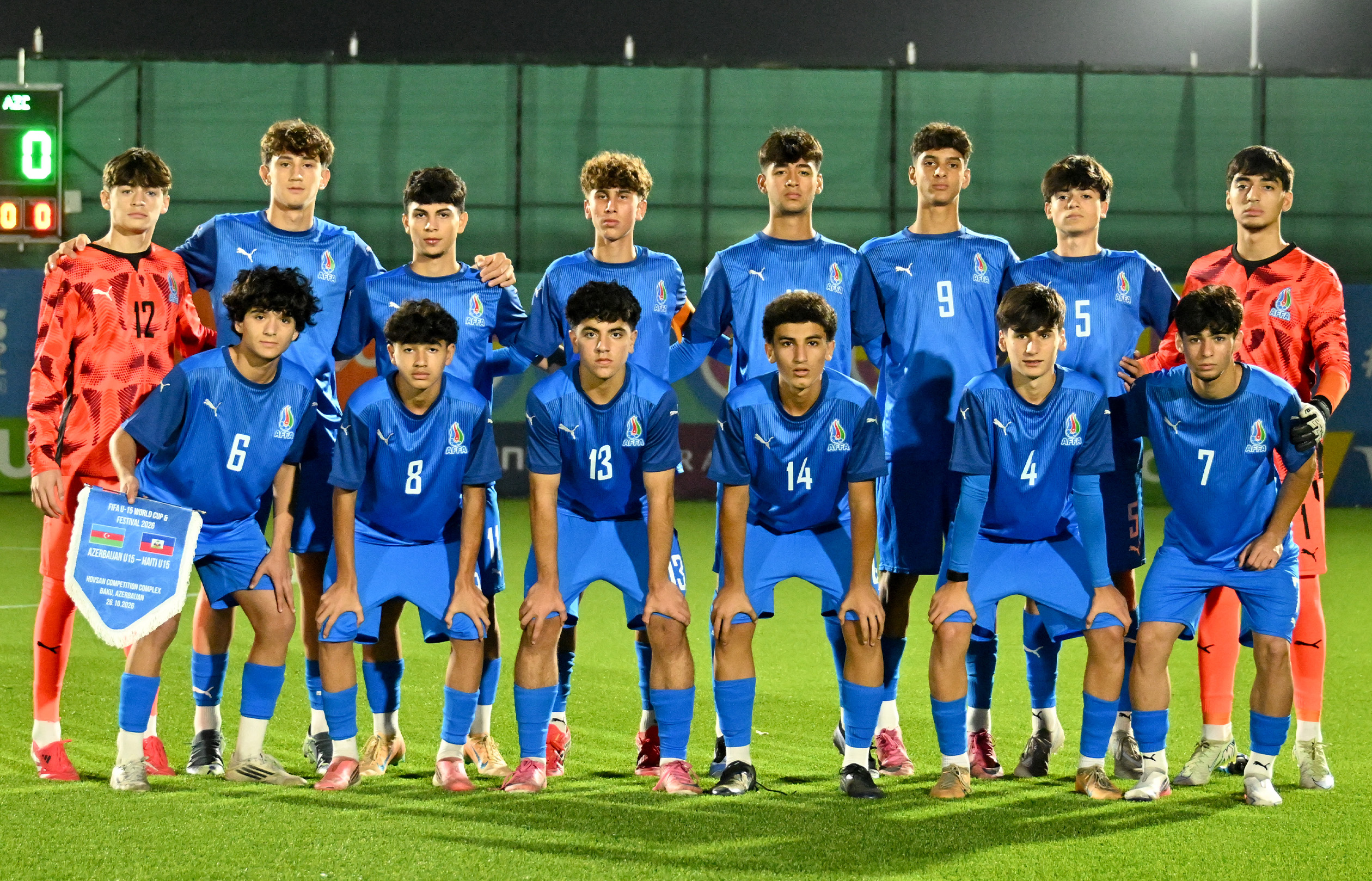 U-15 Cənubi Amerika təmsilçisi ilə qarşılaşacaq