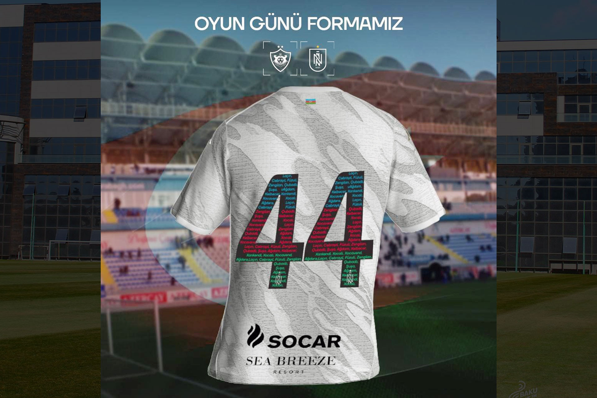 “Neftçi” “Qarabağ”la oyuna xüsusi “Zəfər forması” ilə çıxacaq