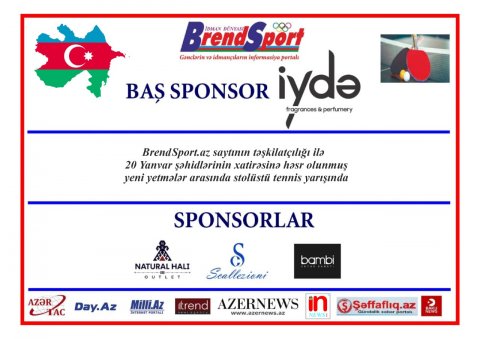 20 yanvar şəhidlərinin xatirəsinə həsr olunmuş stolüstü tennis yarışı keçiriləcək