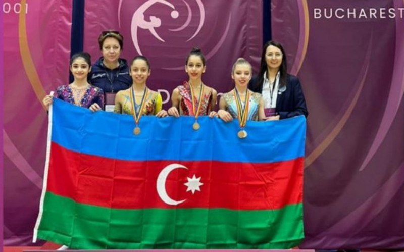 Gimnastlarımız Rumıniyadan 5 medalla qayıdır