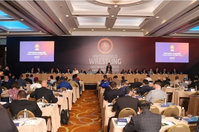 Namiq Əliyev Dünya Güləş Birliyinin Büro üzvü seçildi - FOTOLAR